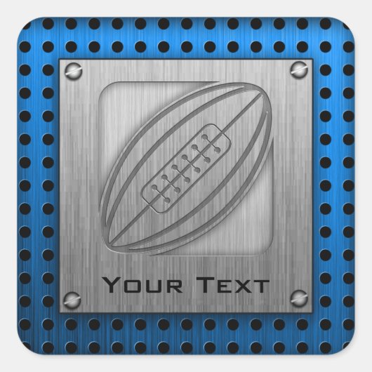 ブラッシュメタルルックラグビー スクエアシール (正面)