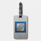 ブラッシュメタルルックラグビー ラゲッジタグ (裏面縦)