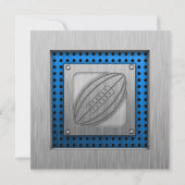 ブラッシュメタルルックラグビー 招待状 (裏面)