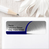 ブラッシュメタル（青と銀） ラベル (インサイチュ)