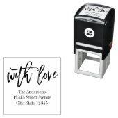 ブラッシュラブパーソナライズされたラバースタンプ セルフインキングスタンプ (インサイチュ)