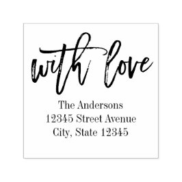 ブラッシュラブパーソナライズされたラバースタンプ セルフインキングスタンプ