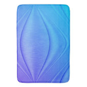 ブラッシュラベンダーからバイオレットコンターデザイン バスマット (正面縦)