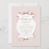 ブラッシュリボン クリスマス 招待状 (正面)