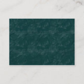 ブラッシュロック – 暗いターコイズカスタマイズ-  名刺 (裏面)