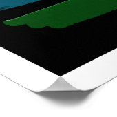 ブラッシュ ストローク #5 (V.2) ポスター (角)