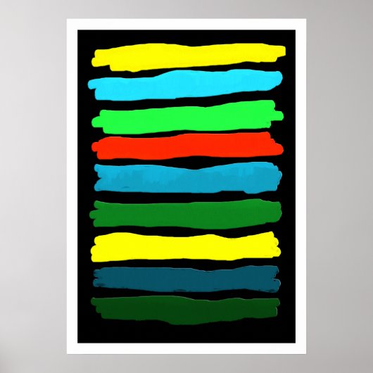 ブラッシュ ストローク #5 (V.2) ポスター (正面)