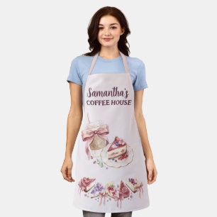 ブラッシュ・パティスリー・カフェ カスタムブランド エプロン