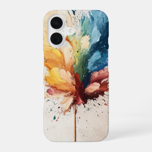 ブラッシュ・ファイアフライ iPhone 16ケース (裏面)