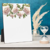 ブラッシングアイボリーピーチバラ フォトプラーク (側面)