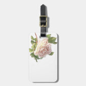ブラッシングアイボリーピーチバラ ラゲッジタグ (正面縦)