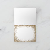 ブラッシンググリッターブライドドレスブライダルサンキューカード サンキューカード (内部)