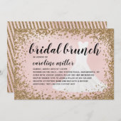 ブラッシンググリッターブライドドレスブライダルシャワーブランチ (正面/裏面)