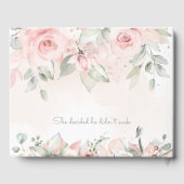 ブラッシングバラ結婚ズゲストブック ゲストブック (裏面)