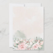 ブラッシングバラ結婚式招待状スイート 招待状 (裏面)