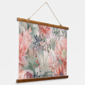 ブラッシングブライダルバレエ植物学 吊り下げ型タペストリー (傾斜あり)