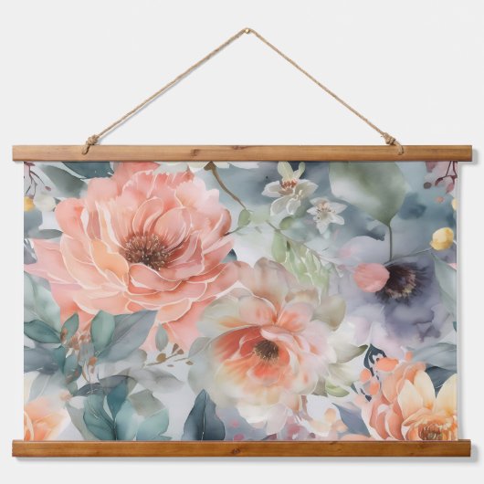 ブラッシングブライダルバレエ植物学 吊り下げ型タペストリー (正面)