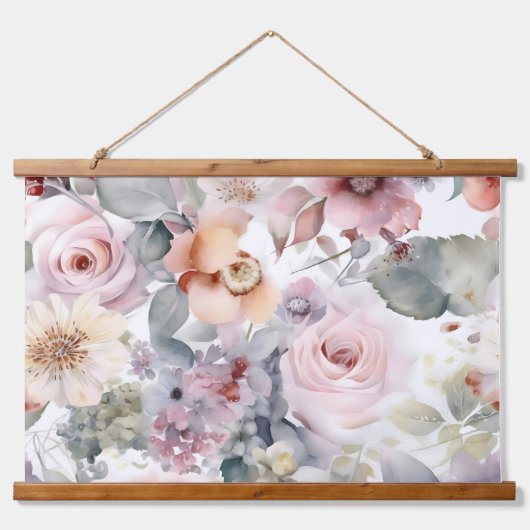 ブラッシングブライダルバレエ植物学 吊り下げ型タペストリー (正面)