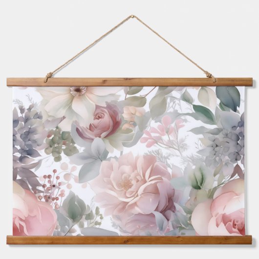 ブラッシングブライダルバレエ植物学 吊り下げ型タペストリー (正面)