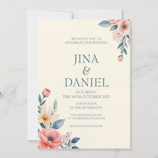 ブラッシングブルーム 招待状 (正面)