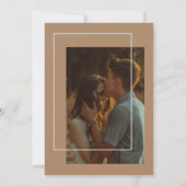 ブラッシング愛 – ボホブラウン&グレイモダン 招待状 (裏面)