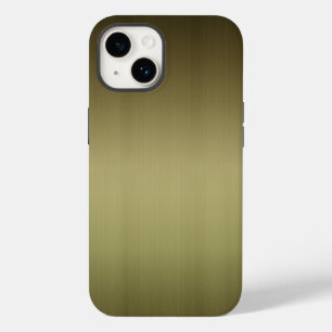 ブラッシング真鍮の外観 Case-Mate iPhone 14ケース