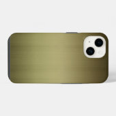 ブラッシング真鍮の外観 iPhoneケース (裏面横)