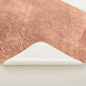 ブラッシング銅表面、メタリックテクスチャ。 シェルパブランケット (3/4)