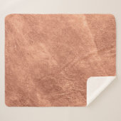 ブラッシング銅表面、メタリックテクスチャ。 シェルパブランケット (正面(横))