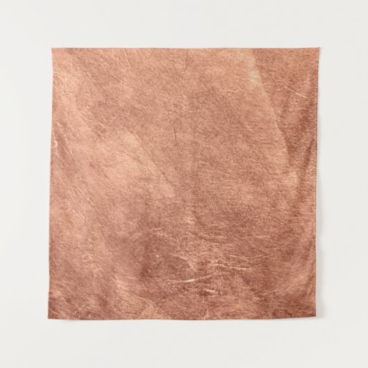 ブラッシング銅表面、メタリックテクスチャ。 タペストリー (正面)