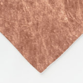 ブラッシング銅表面、メタリックテクスチャ。 フリースブランケット (角)