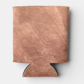 ブラッシング銅表面、メタリックテクスチャ。 缶クーラー (正面)