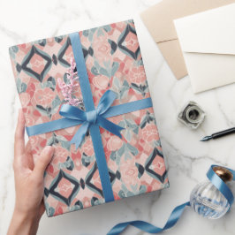 ブラッシング開花バレンティンデイラッピング紙 ラッピングペーパー