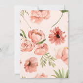 ブラッシング開花誕生日Bash 招待状 (裏面)