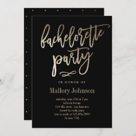 ブラッシング·グリマー·バチェロレッテ招待状 招待状