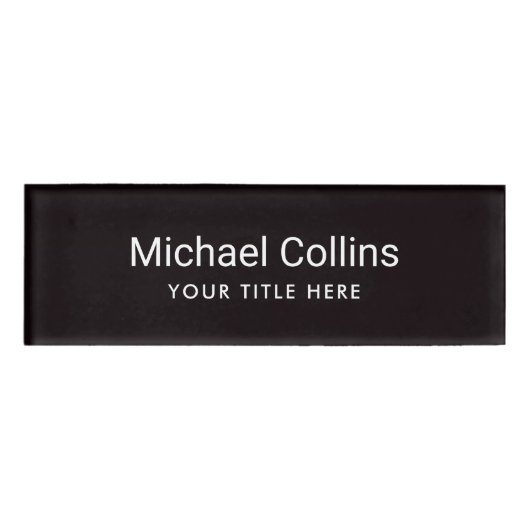 ブラッシンプルクプロフェッショナルの磁気名タグ 名札 (正面)