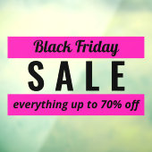 ブラッシンプルク・フライデー・セールの看板 ウィンドウサイン (シート3)