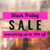 ブラッシンプルク・フライデー・セールの看板 ウィンドウサイン (シート2)