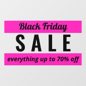 ブラッシンプルク・フライデー・セールの看板 ウィンドウサイン (シート)