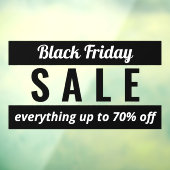 ブラッシンプルク・フライデー・セールの看板 ウィンドウサイン (シート3)