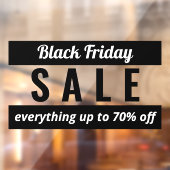 ブラッシンプルク・フライデー・セールの看板 ウィンドウサイン (シート2)