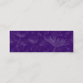 ブラッシーロックダンディリオン時計 – 紫 スキニー名刺 (裏面)