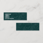 ブラッシーロック – 暗いターコイズ スキニー名刺 (正面/裏面)