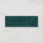 ブラッシーロック – 暗いターコイズ スキニー名刺 (裏面)