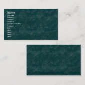 ブラッシーロック – 暗いターコイズ 名刺 (正面/裏面)