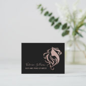 ブラッスタイリッシュクバラ金ゴールドグリッター化粧アーティストヘア 名刺 (スタンド正面)