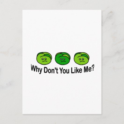 ブラッセルスプラウト ポストカード (正面)