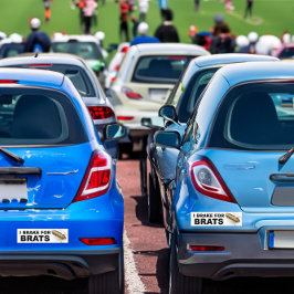 ブラッツことわざウィスコンシンおもしろいブラットプライド用ブレーキ バンパーステッカー