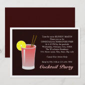 ブラッディメアリーカクテル 招待状 (正面/裏面)