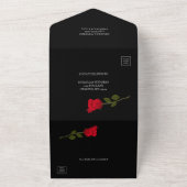 ブラッディローズ エレガント ブラック ゴシック オールインワン招待状 (外側)